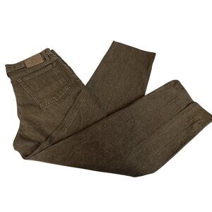 Bugle Boy Jeans 750 Men 32 Olive Green Straight Neutral Vintage Farm Work Jeans